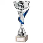 Empire Cup Silver & Blue 300mm