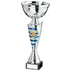 Commander Cup Silver & Blue 240mm