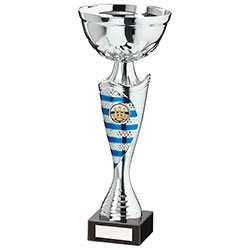 Commander Cup Silver & Blue 290mm