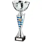 Commander Cup Silver & Blue 300mm