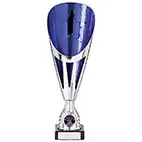 Rising Stars Deluxe Plastic Lazer Cup Silver & Blue 305mm