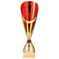 Rising Stars Deluxe Plastic Lazer Cup Gold & Red 335mm