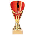 Rising Stars Premium Plastic Trophy Gold & Red 170mm