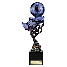 Blue Innov8 Football Trophy 250mm