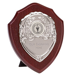 Rosewood Silver Triumph6 Silver Shield  15cm