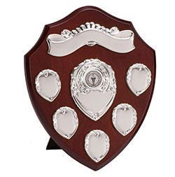 Rosewood Silver Triumph8 Silver Annual Shield 20cm