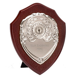 Rosewood Silver Triumph8 Silver Shield  20cm