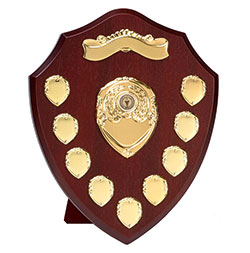 Rosewood Gold Triumph12 Gold Annual Shield  305mm