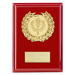 Bold Red Event Red Plaque  10cm
