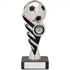 Pegasus Ball Trophy Bright Silver Black 16cm