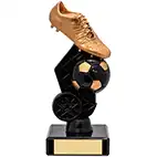 165mm Gold Hex Boot and Black Ball Award 