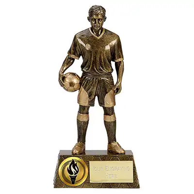 Antique Gold Trophy6 Footballer 15cm