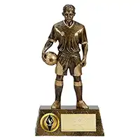 Antique Gold Trophy7 Footballer 185mm