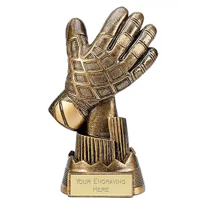 Antique Gold Goalie Glove 17cm