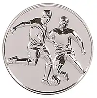 Silver Supreme Football Medal 60mm