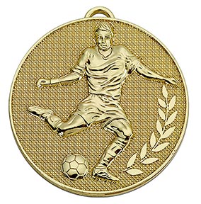 Gold  Champion Football Medal 60mm