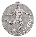 Silver Champion Football Medal 60mm