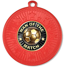 Red Star Man Of The Match Medal 50mm