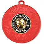 Red Star Man Of The Match Medal 50mm