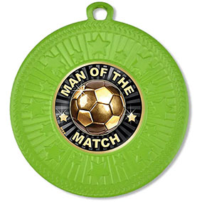 Green Star Man Of The Match Medal 50mm