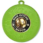 Green Star Man Of The Match Medal 50mm
