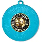 Blue Star Man Of The Match Medal 50mm