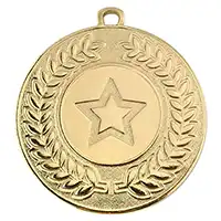 Gold Contour 50mm Medal