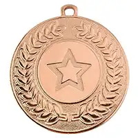 Bronze Contour 50mm Medal