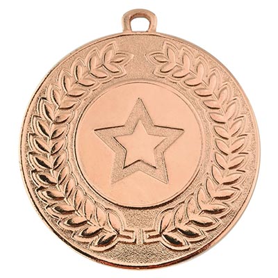 Bronze Contour 50mm Medal