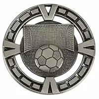 Antique Silver Varsity Sports Medal Football 60mm