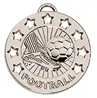 Silver Spectrum Football Medal 40mm