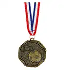 Football Medal & Ribbon 45mm