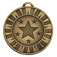 Bronze Target Flash Medal 40mm