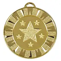 Gold Target Flash Medal 40mm
