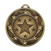 Bronze Target Star Medal 40mm