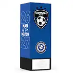 Blue Geo Icon Man of the Match 17cm