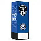 Blue Geo Icon Player of the Match 17cm