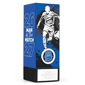 Blue Geo Male Man of the Match 17cm