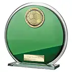 Seismic Green Glass Superstar Plaque 145mm