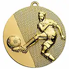 Gold Striker and Ball Medal 50mm