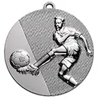 Silver Striker and Ball Medal 50mm