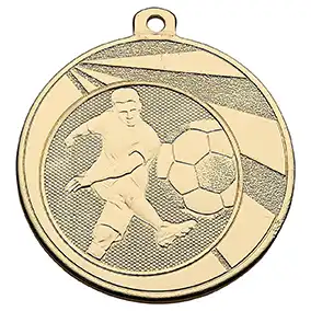 Striker and Ball Medal Gold 50mm