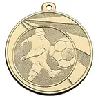 Striker and Ball Medal Gold 50mm