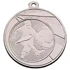 Striker and Ball Medal Silver 50mm