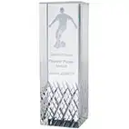 Lux Crystal Footballer Award 22cm