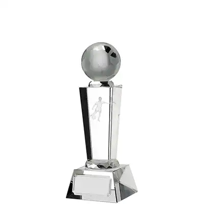 Glass 3D Footballer Award 20.5cm