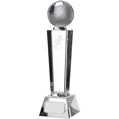 Glass 3D Footballer Award 26.5cm