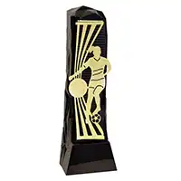 Female Black Henge Football Trophy 23cm