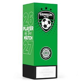 Green Geo Icon Player of the Match 17cm