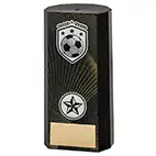 Noir Block Football Trophy 15cm
